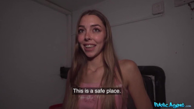 Mary Popiense's perky tits trailer by Public Agent