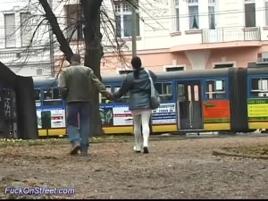 Lover's public porn