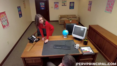 Perv Principal featuring Tiffany Fox's missionary scene