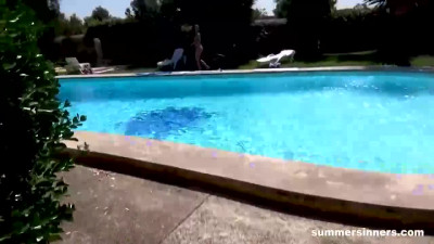 Summer time scene with fine-looking Mea Melone and Amirah Adara from Summer Sinners