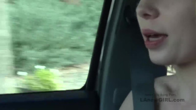 LA New Girl featuring Athena May's creampie porn