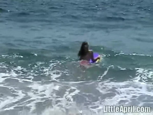 Watch radiant Little April's sex