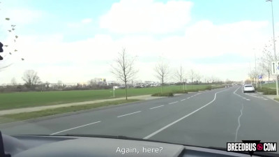 Pretty Steve Q - brunette video - Breed Bus
