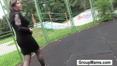 Exciting sugar at public smut