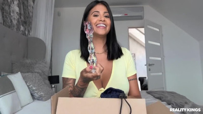 Talented Amirah and Yorgelis's big tits sex
