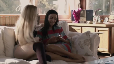 Sofa trailer with rosy Alyssia Kent from Joy Bear