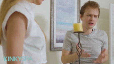 Hottie Aiden's small tits clip