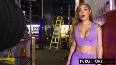 Laura Fox and Gabriel Clark's double blowjob action by PurgatoryX