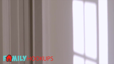 Family Hookups featuring Natalie Knight's deep throat sex