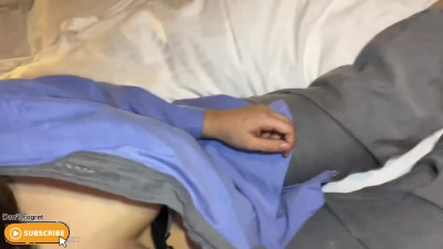 Funny baby at asianbondage scene