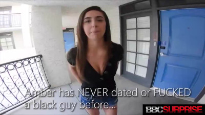 Amber Green's reverse cowgirl action by BBC Surprise