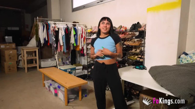 Pleasing lass's latina clip