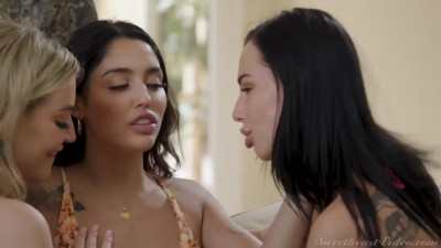 Aidra and Vanessa's natural tits porn