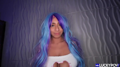 Mr Lucky POV featuring Violet Myers's curvy scene