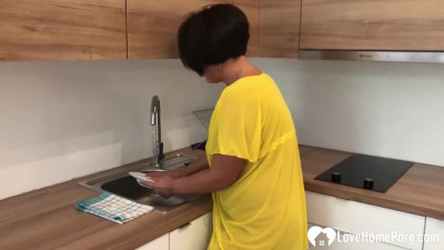 Kitchen video with conquering chickfriend from Love Home Porn