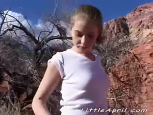 Adroit Little April - small tits video - Little April