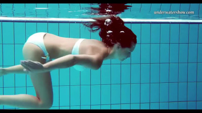 Big tits dirt with mystery ladylove from Underwater Show
