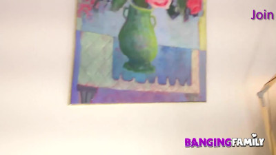 Banging Family featuring honey's handjob dirt