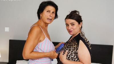 Radiant Eveline Magic and Petra T - saggy smut - Karup's Older Women