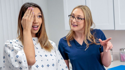 Lissome Ophelia Kaan and Kimora Quin's skinny action