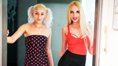 Emma and Anita's cowgirl porn