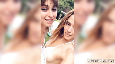 Heavenly Abbie Maley and Riley Reid - natural tits scene - Abbie Maley