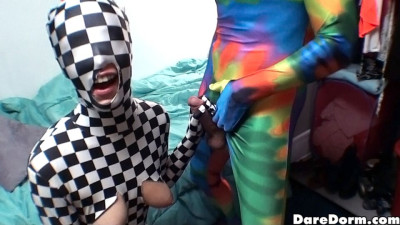 Mysterious Dava Foxx and Zoe Wood at medium size tits smut