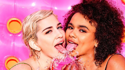 Skye and Alina's interracial video