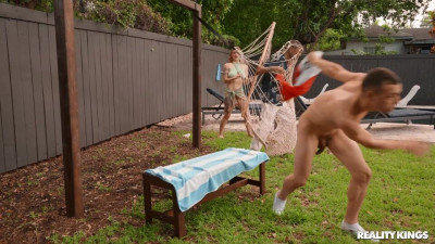 Tempting Aria's big cock porn