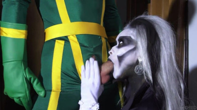 Skin's cock play scene