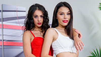 Ffm movie with enticing Reyna DeLaCruz and Sofie Reyez from Family Strokes