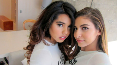 Attractive Leila Severine and Nina North - lingerie movie - BFFs