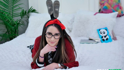 Oral video with pretty Natalia Nix from Innocent High