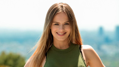 Lustful Jillian Janson's legs on shoulders xxx