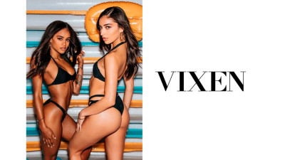 Reverse cowgirl clip with cunning Emily Willis and Scarlit Scandal from Vixen