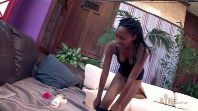 Big tits movie with enticing queen bee from ATK Exotics