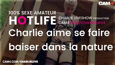 Luring Charlie's big white ass dirt