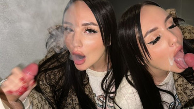 Perky Amgbombaaa's blowjob cum in mouth video