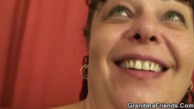 3some video with awesome one and only from Grandma Friends